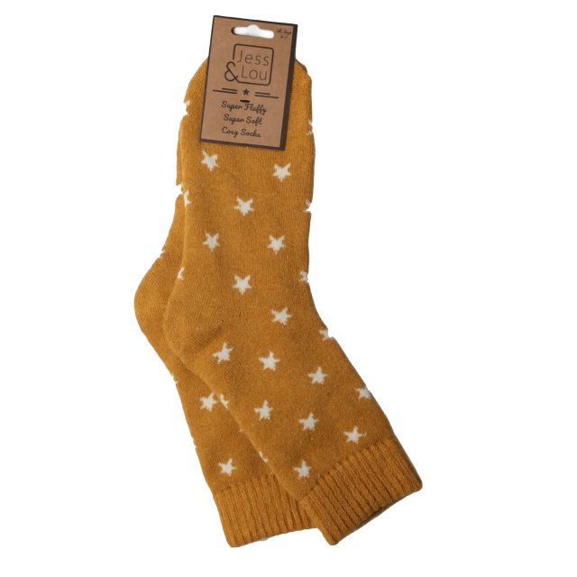 Jess & Lou Stars Ribbed Socks