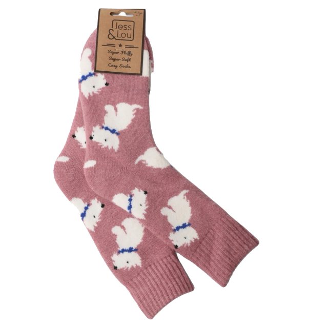 Jess & Lou Westies Ribbed Socks