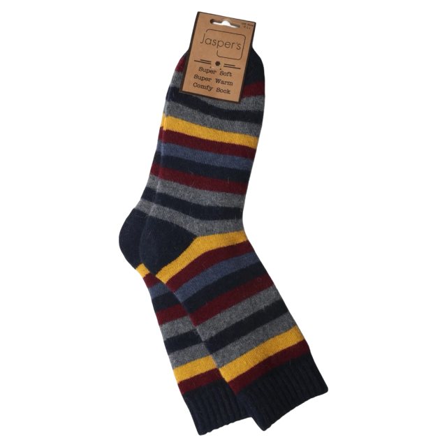 Jaspers Multi Striped Cosy Socks