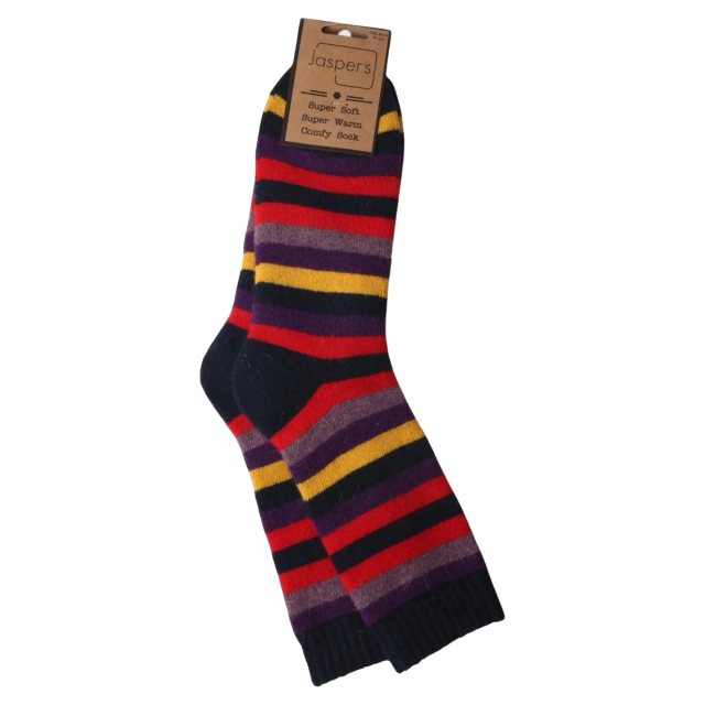 Jaspers Multi Striped Cosy Socks