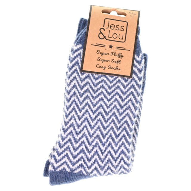 Jess & Lou Herringbone Ribbed Socks