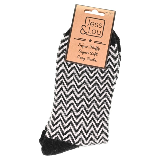 Jess & Lou Herringbone Ribbed Socks
