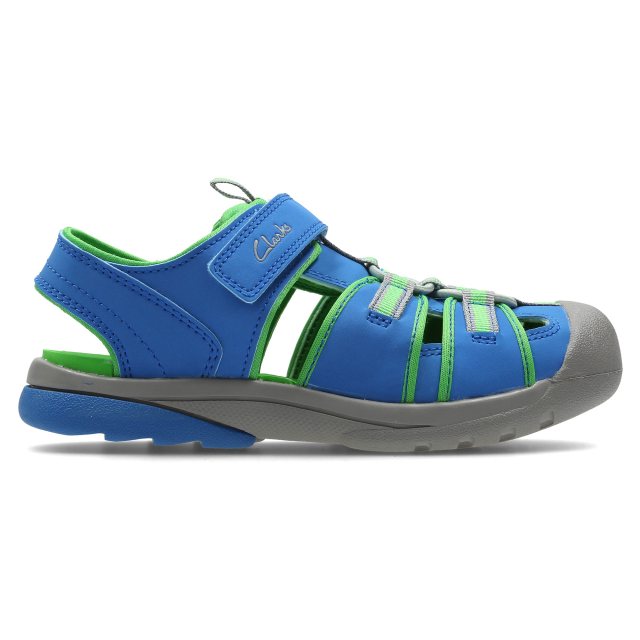 Clarks Beach Mate Infant Blue Synthetic 26117843 Boys Sandals Humphries Shoes