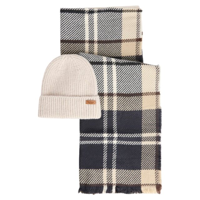 Barbour Pendle Beanie and Scarf Set