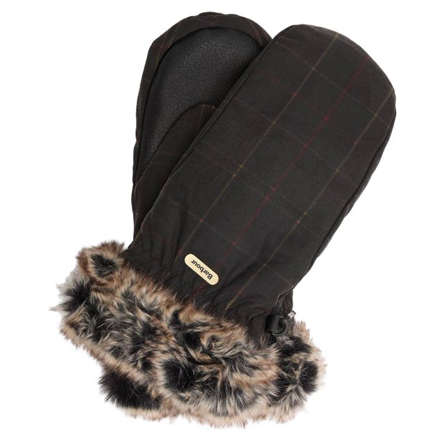 Barbour Wax Tartan Mitts