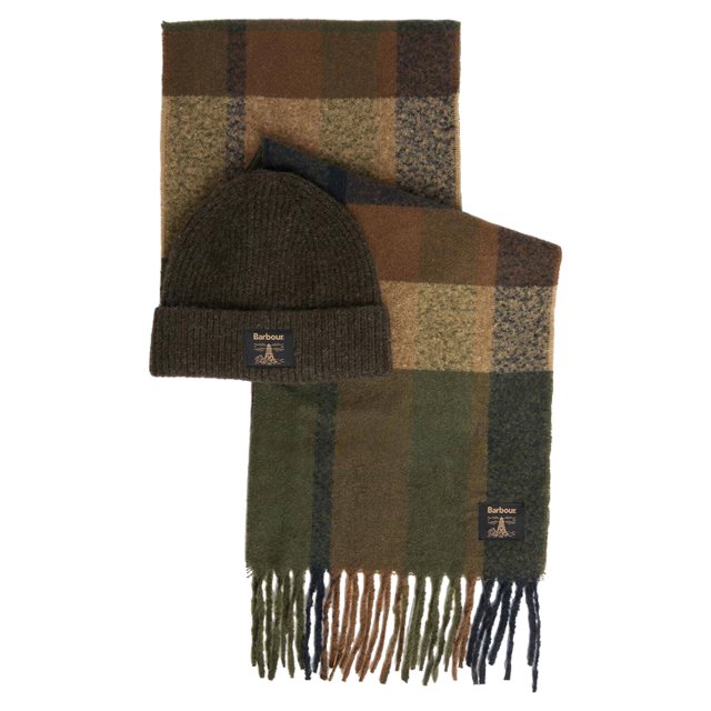 Barbour Westerdale Beanie and Scarf Set