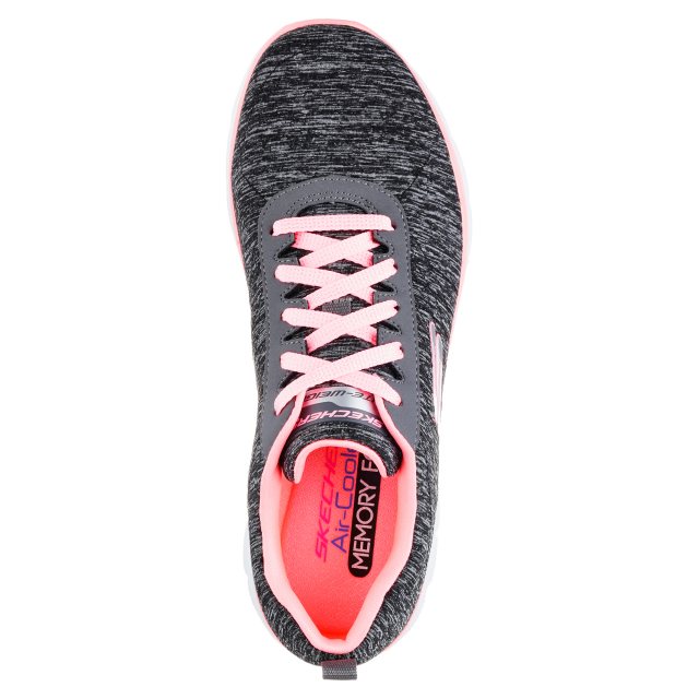 Skechers flex appeal 2.0 black coral sales