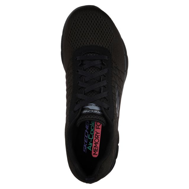 Skechers Flex Appeal 2.0 - Break Free Black 12757 BBK - Womens Trainers Humphries Shoes