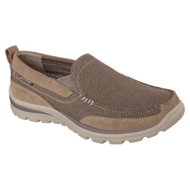 Skechers milford on sale brown