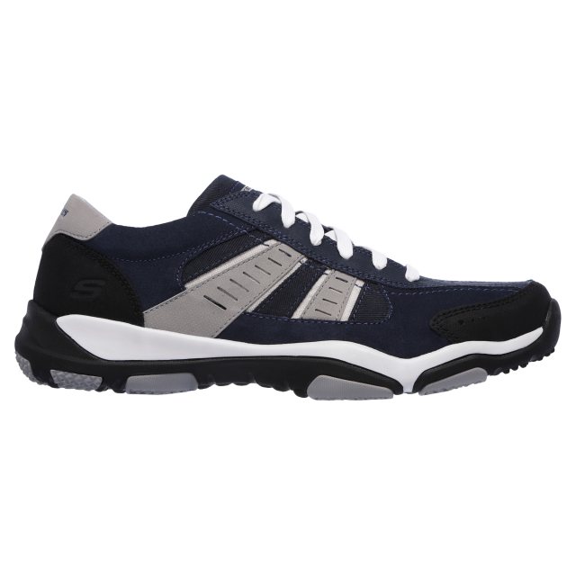commit Cusco anniversary Skechers Larson - Sotes Navy / Grey 64971 NVGY - Trainers - Humphries Shoes