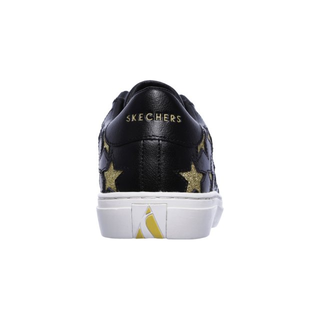 Skechers Side Street Star Side Black Gold 73535 BKGD Womens Trainers Humphries Shoes