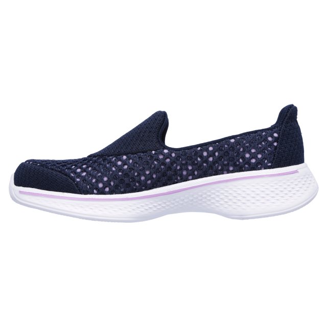 Skechers Go Walk 4 Kindle Girls Navy Lavender 81118L NVLV Girls Trainers Humphries Shoes