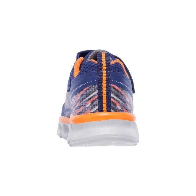 Skechers Hypno Flash Tremblers Navy Orange 90581L NVOR Boys Trainers Humphries Shoes