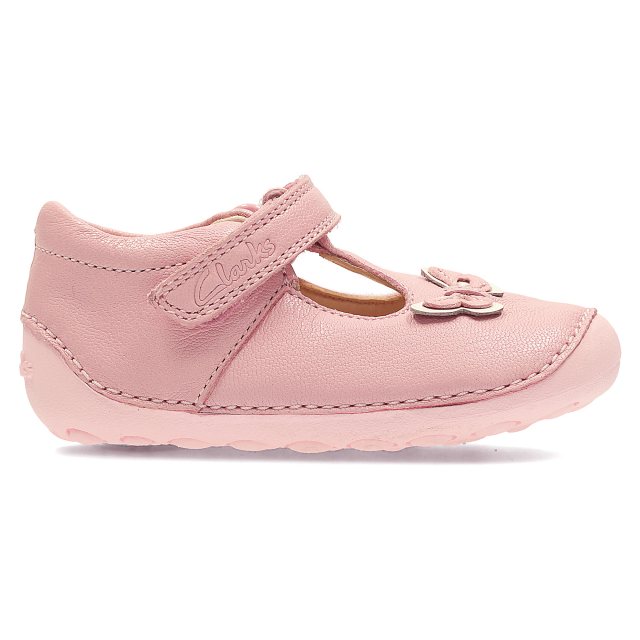 Clarks Little Wow Baby Pink Leather 26123487 Pre Walkers Humphries Shoes