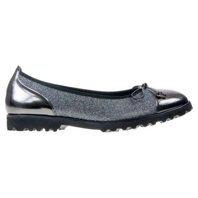 Gabor Temptation Argento Hi Tec / Patent 23.100.69 Ballerina Shoes
