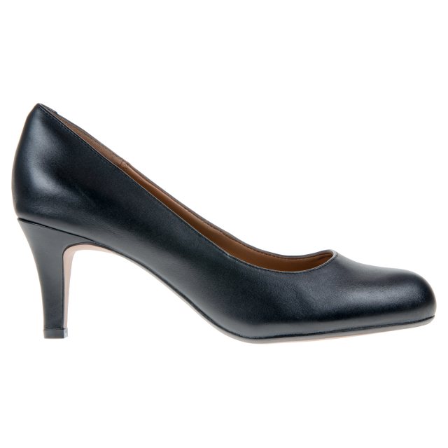 Clarks Arista Abe Black Leather 26104367 Court Shoes Humphries Shoes