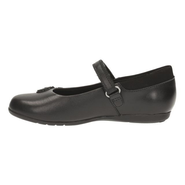 Clarks /'Dance Crush/' Girls Leather Mary Jane School Shoes F Fit