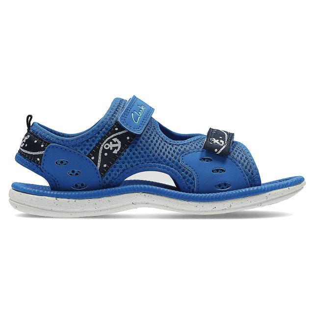 clarks sandals blue