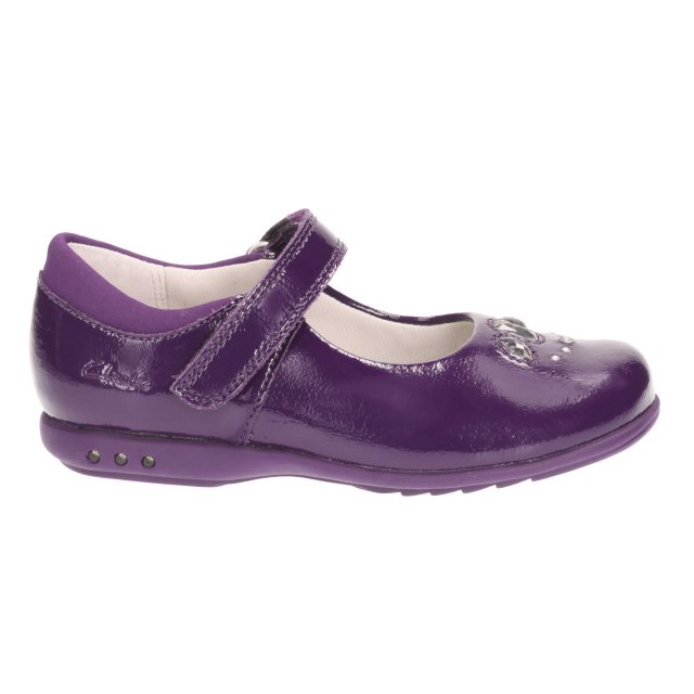 clarks purple patent shoes