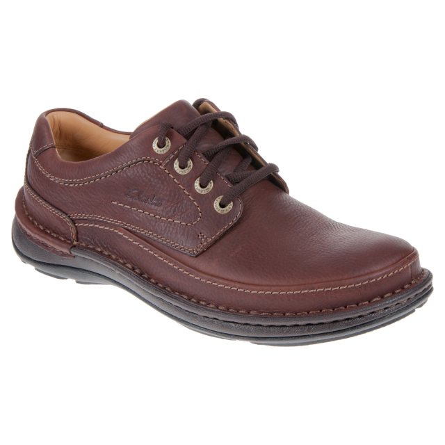 Clarks Nature Three Mahogany Leather 20339005 - Casual Shoes ...