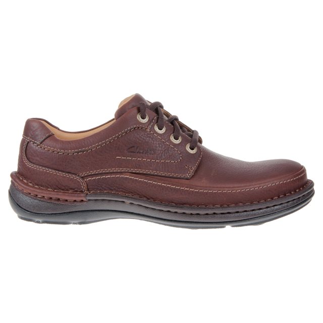 Clarks Nature Three Mahogany Leather 20339005 - Casual Shoes ...