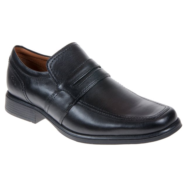 Clarks Huckley Work Black Leather 