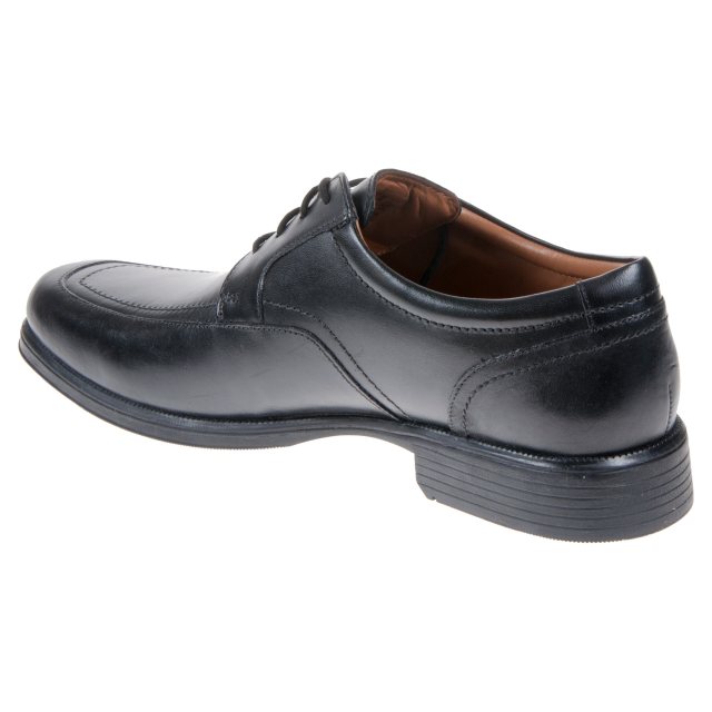 Clarks Huckley Spring Black Leather 26107249 Formal Shoes Humphries Shoes