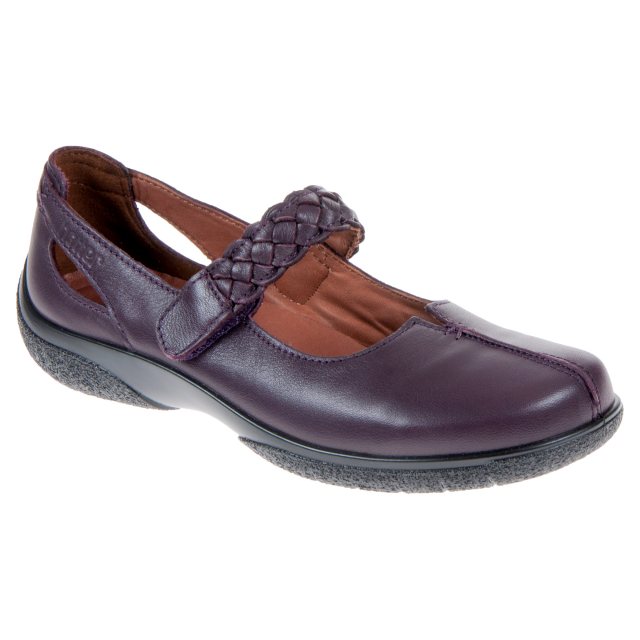 Hotter Shake Plum - Ballerina Shoes - Humphries Shoes
