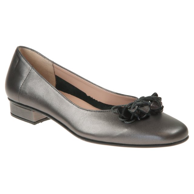 HB Shoes Jest Pewter Leather jest - Ballerina Shoes - Humphries Shoes
