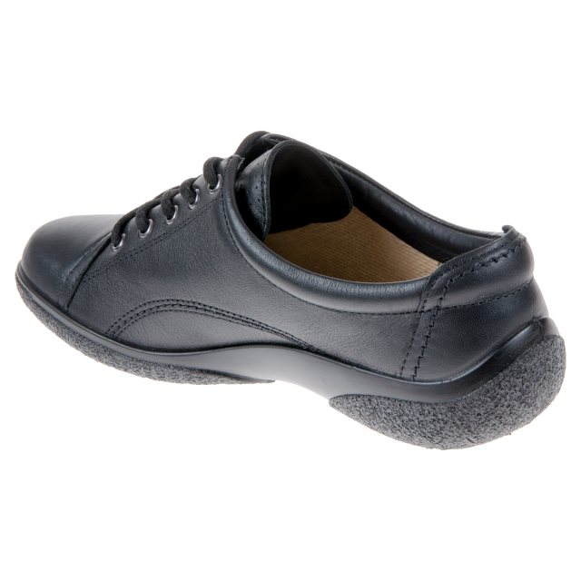 Hotter Dew Black Leather Everyday Shoes Humphries Shoes