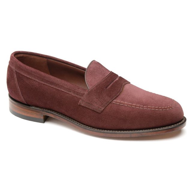 Loake Eton Plum Suede - Formal Shoes - Humphries Shoes