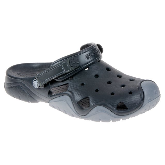 Crocs Mens Swiftwater Clog Black / Charcoal 202251-070 - Outdoor Sandals -  Humphries Shoes