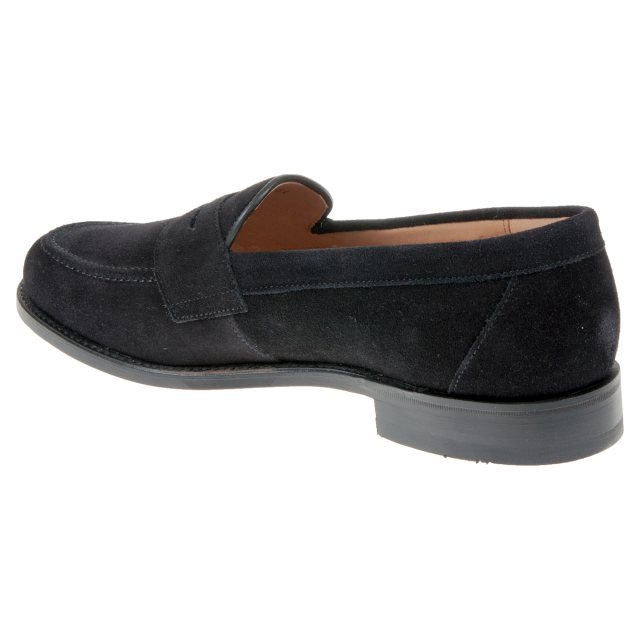 loake eton black suede