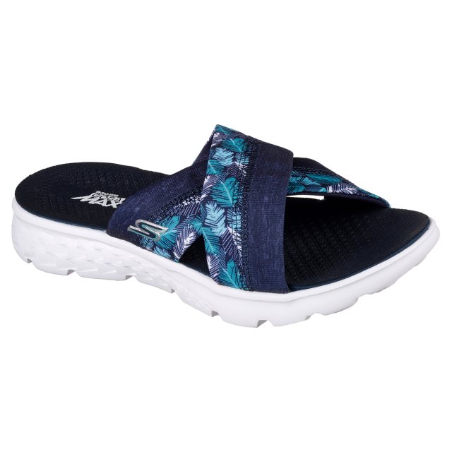 Skechers On the Go - Navy 14667 NVY - Mule Sandals - Humphries Shoes