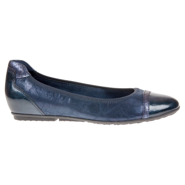 Tamaris Joya Navy Comb 22139 20 890 Ballerina Shoes Humphries Shoes