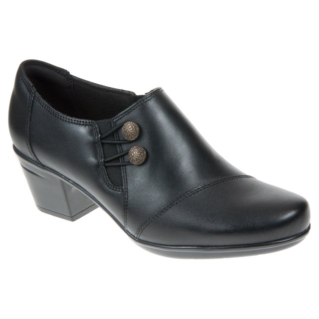 Clarks Emslie Warren Black 26128442 - Everyday Shoes - Humphries Shoes