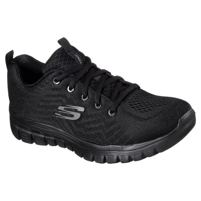 Skechers Graceful - Get Connected Black 12615 BBK - Womens Trainers ...