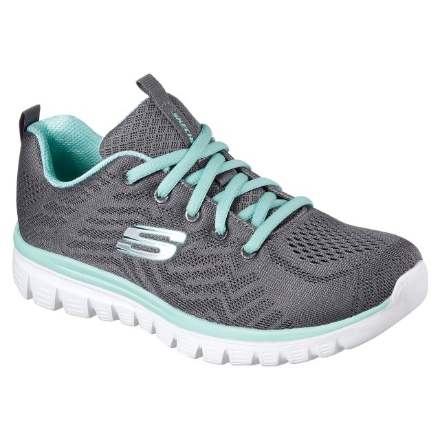 skechers grey and green