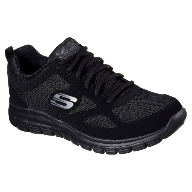 Skechers Burns - Agoura Black 52635 BBK - Trainers - Humphries Shoes