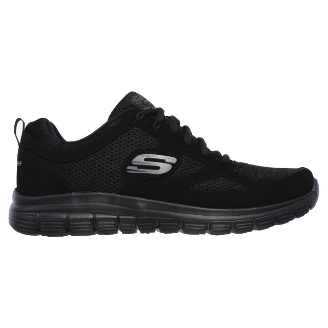 Skechers Burns - Agoura Black 52635 BBK - Trainers - Humphries Shoes