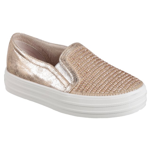 Skechers Double Up - Shiny Dancer Kids Rosegold 84999L RSGD - Girls ...