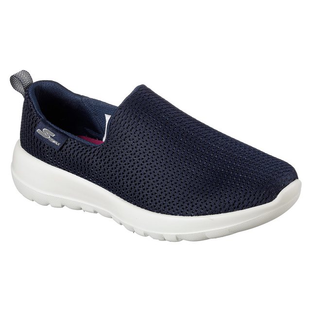 Skechers go walk joy navy white sale
