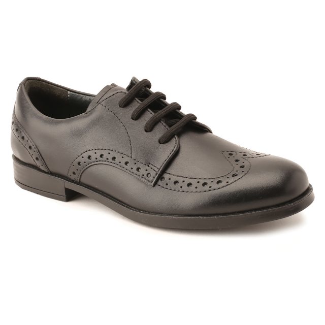 Start-Rite Brogue Senior Black Leather 3503_7 Girls School Shoes