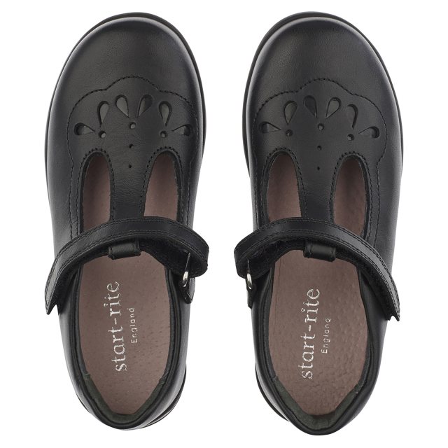 Start-Rite Poppy Black Leather 2747_7 - Girls School Shoes - Humphries ...