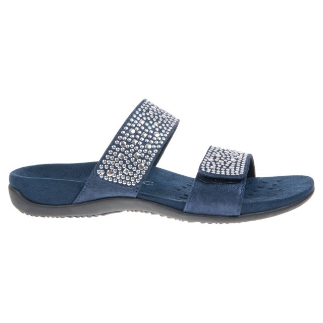 Vionic Samoa Navy 341 Mule Sandals Humphries Shoes