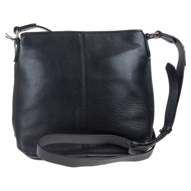 clarks black leather handbag