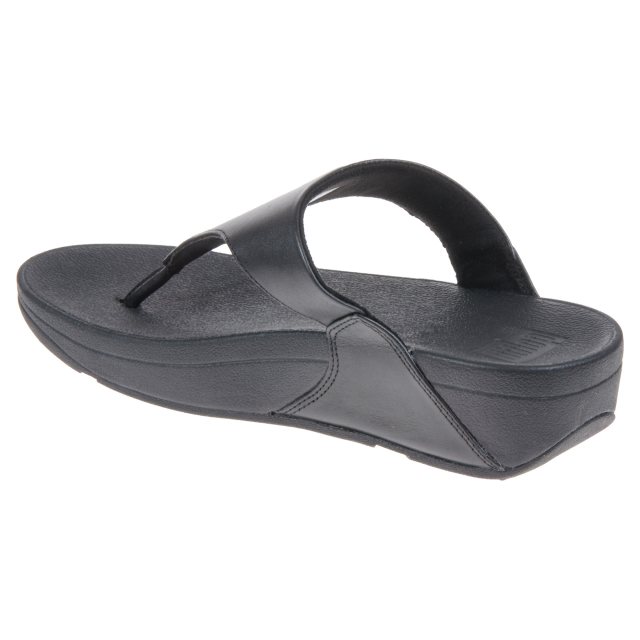 FitFlop Lulu Leather Black I88-001 - Toe Post Sandals - Humphries Shoes