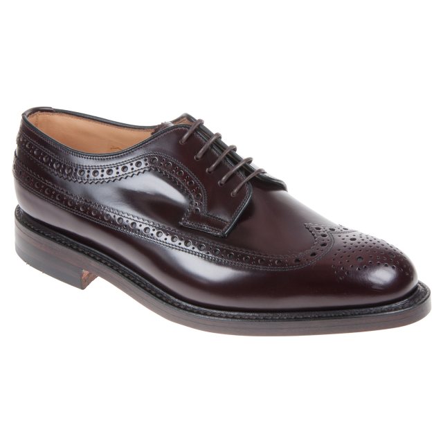 Loake Royal Oxblood Polished Leather - Brogues - Humphries Shoes