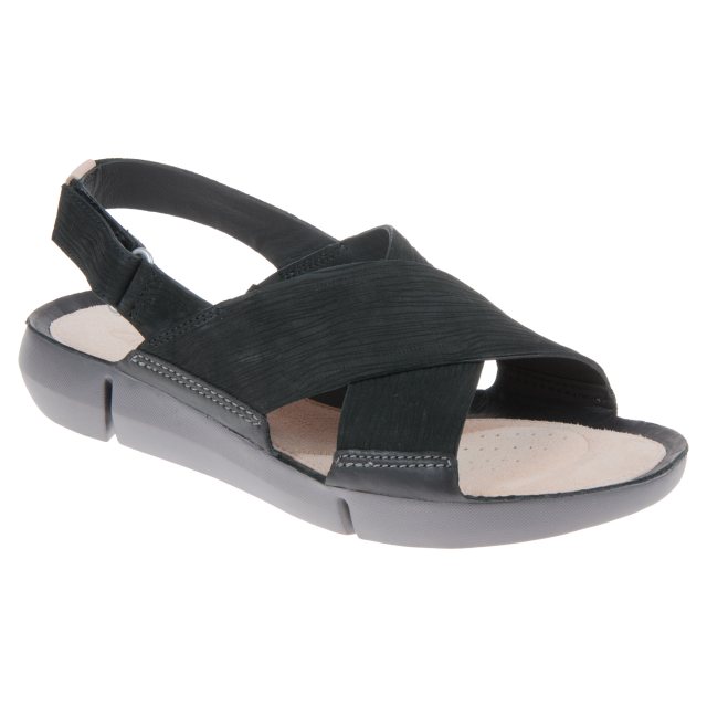 Clarks Chloe Black Nubuck 26131276 - Full Sandals Humphries