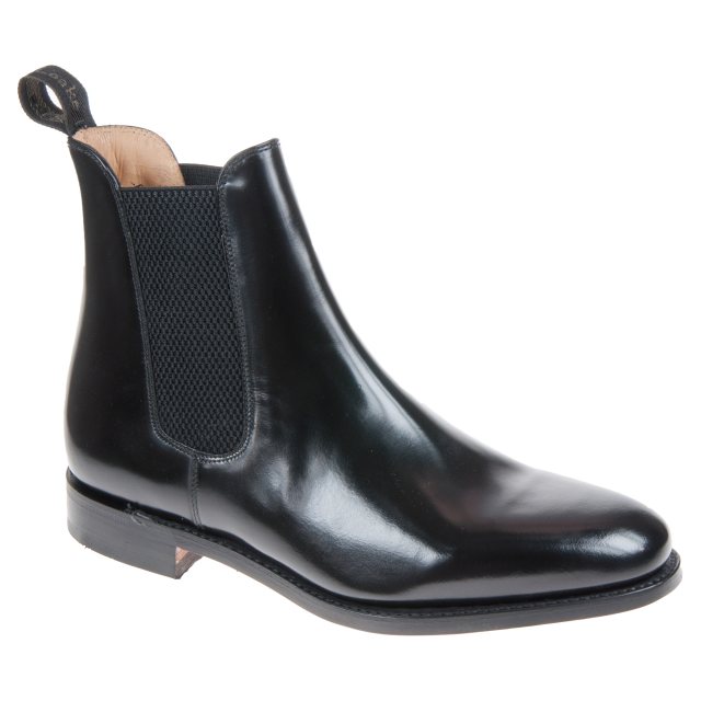 Loake 290 Black Polished Leather 290B - Formal Boots - Humphries Shoes